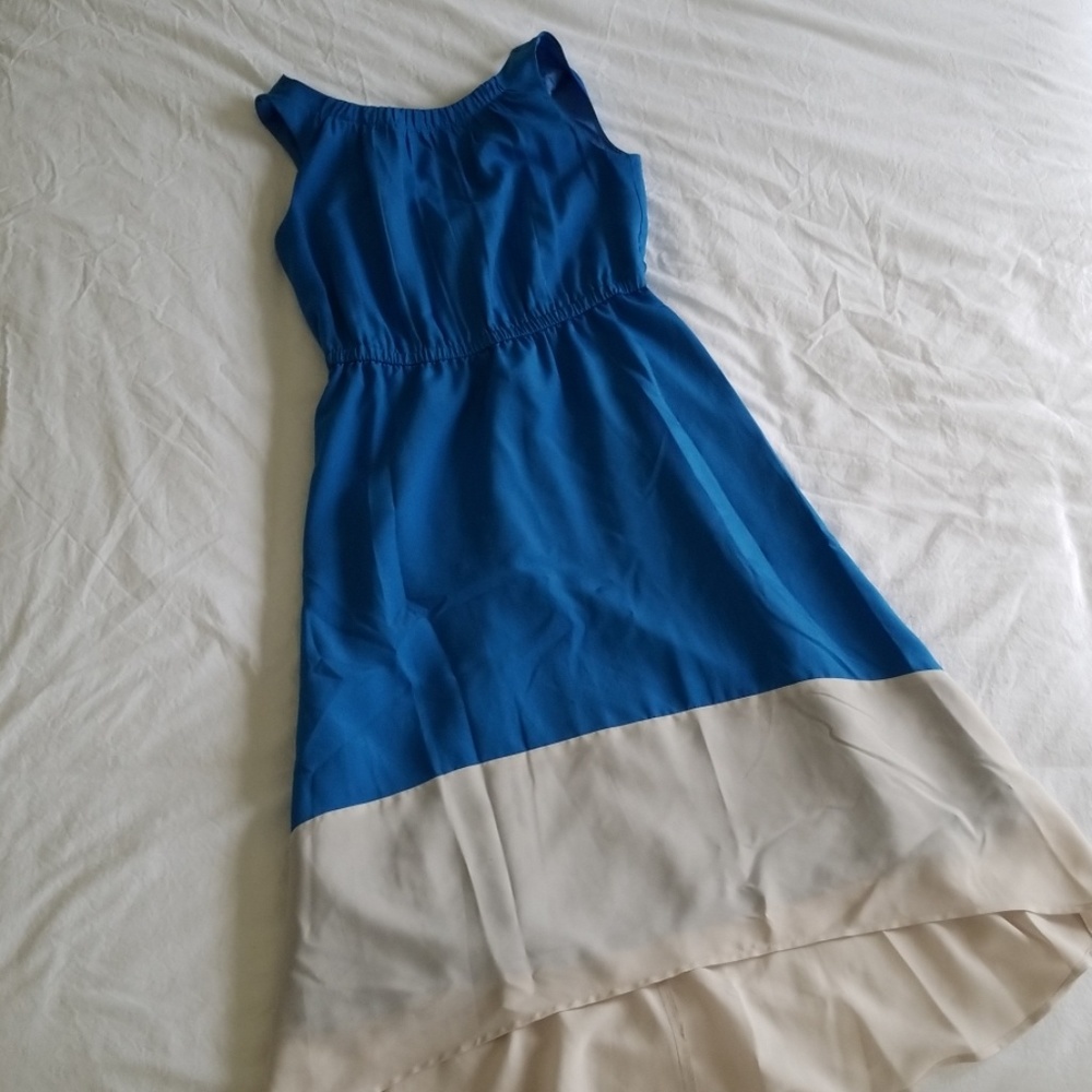 Blue and Cream Dress